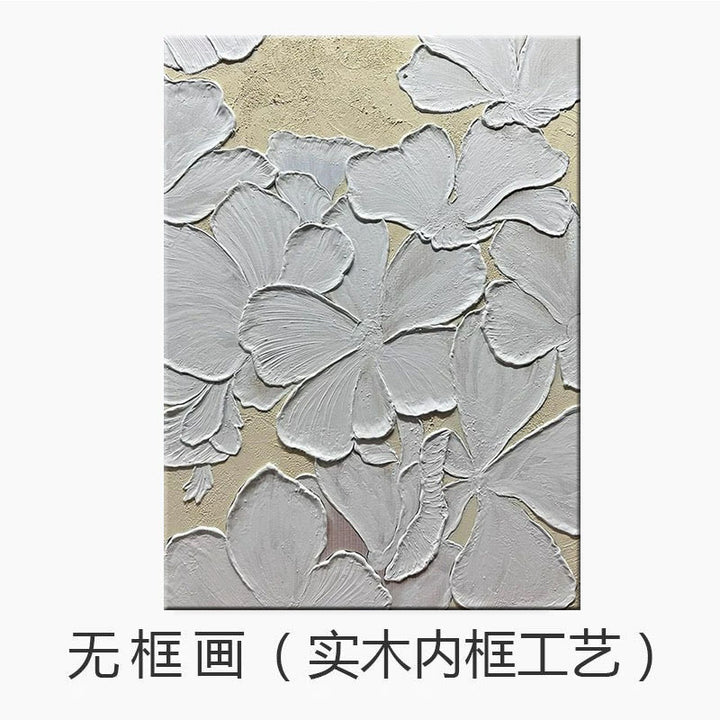 Texturiertes floralem Canvas Wandkunst