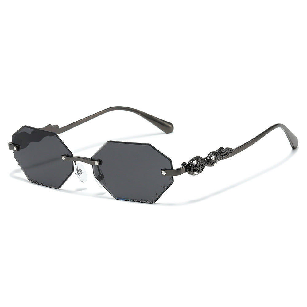 Modebewusste Statement-Hexagon-Sonnenbrille Karnz