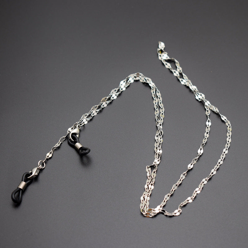 Stylische Silberketten Brillenhalter Karnz