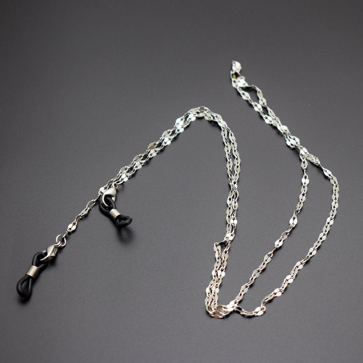 Stylische Silberketten Brillenhalter Karnz