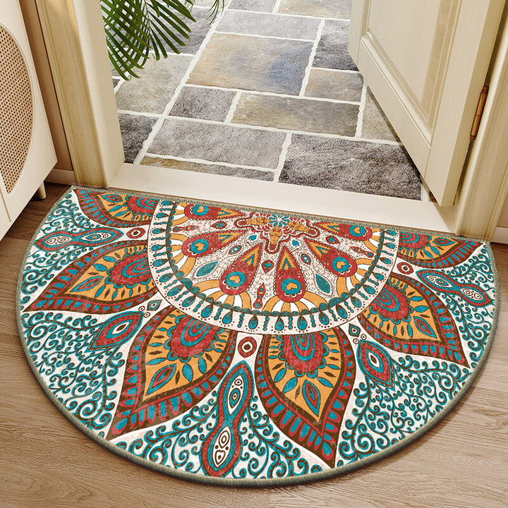 Elegante runde Blumendesign-Innenmatte Karnz