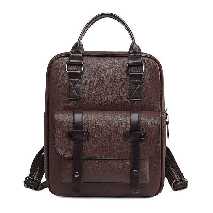 Strukturierter Leder Rucksack Karnz