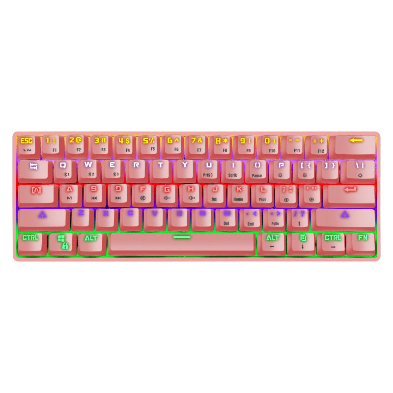 Kompakte mechanische Gaming-Tastatur mit hintergrundbeleuchteten Tasten Karnz