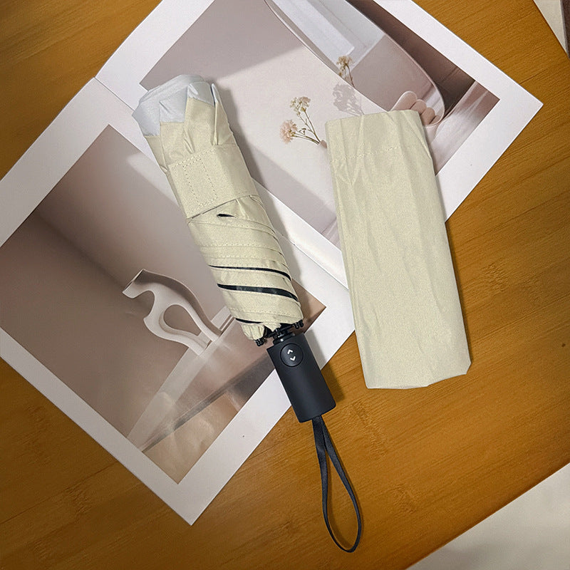 Damen eleganter Falt-Regenschirm mit innovative Handhabungsautomatik Karnz