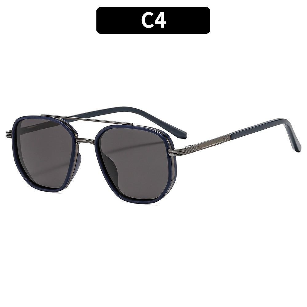 Geometrische Übergroße Sonnenbrille