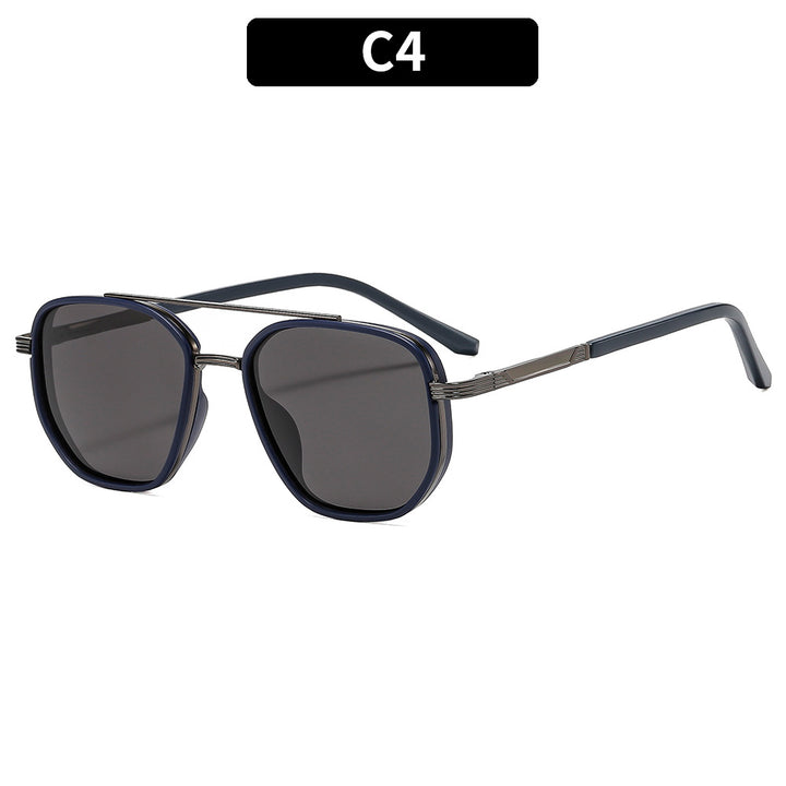 Geometrische Übergroße Sonnenbrille