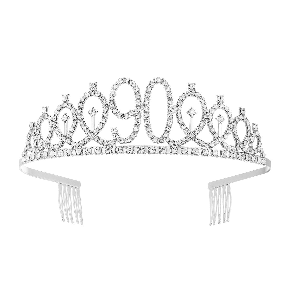 Damen Kristallverzierte Tiara mit elegantem Design Karnz