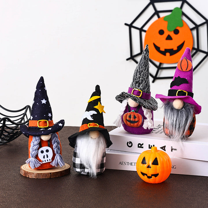 Dekorative Halloween Gnome Figur Karnz