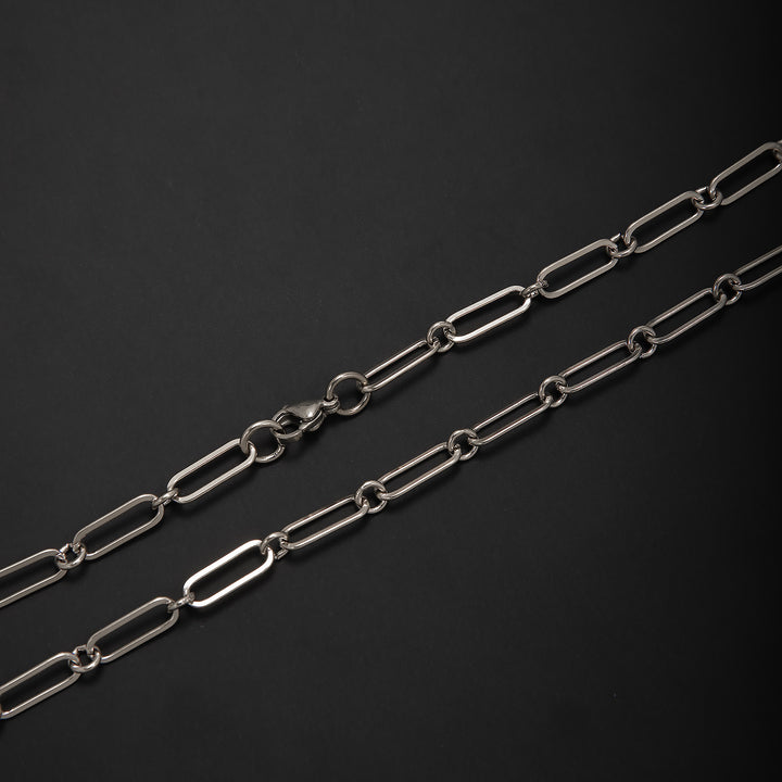 Elegante offene Gliederkette Halskette Karnz