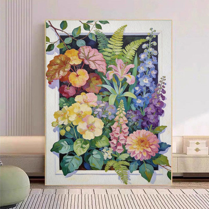Floral Botanische Leinwand Kunstdruck Karnz