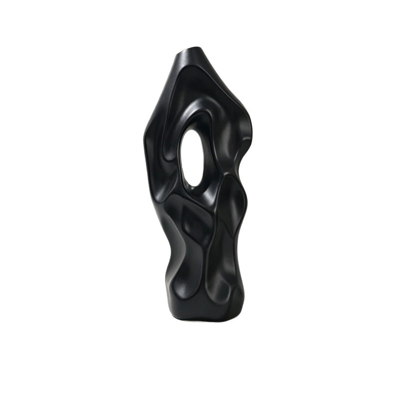 Skulpturale abstrakte dekorative Vase Karnz
