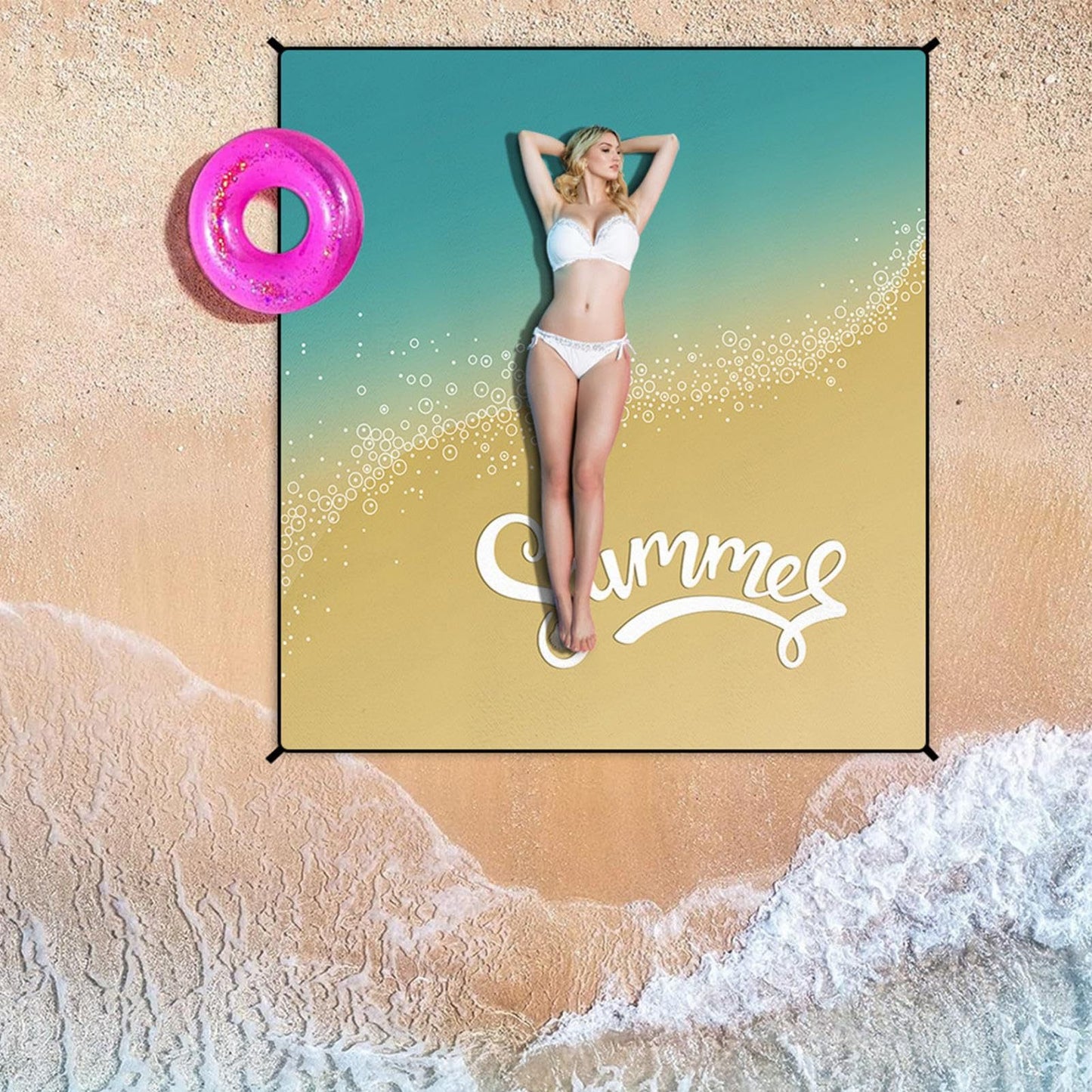Damen multifunktionale Stranddecke Karnz