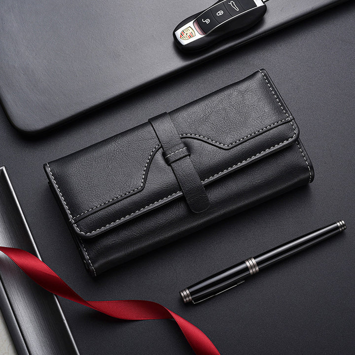 Premium Leder Lange Brieftasche Karnz