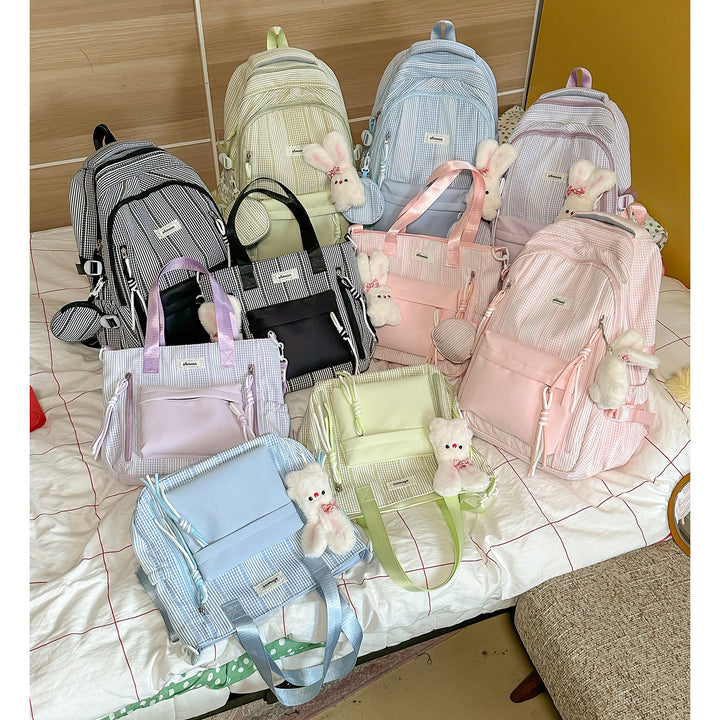 Multifunktionaler gestreifter Rucksack Karnz