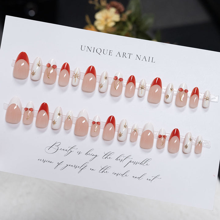 Kreative Kirsche-inspirierte Nagelkunst