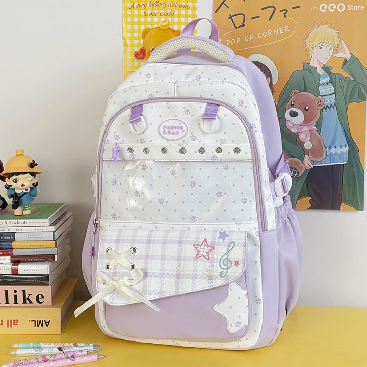 Stylische Grafikdesign-Schulrucksack Karnz