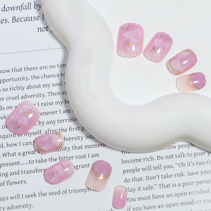 DIY Floral Design Press-On Nail Set Karnz