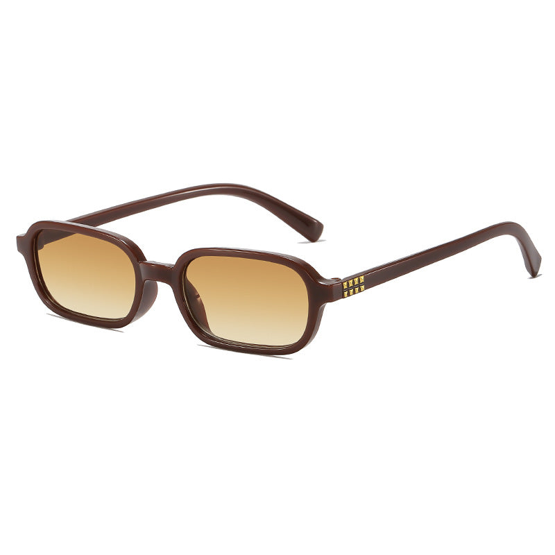 Retro-inspirierte Übergroße Rechteck-Sonnenbrille Karnz