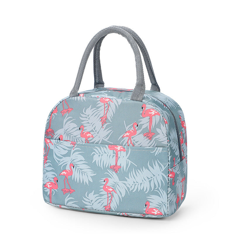 Isolierte Flamingo-Themen Lunch Tasche