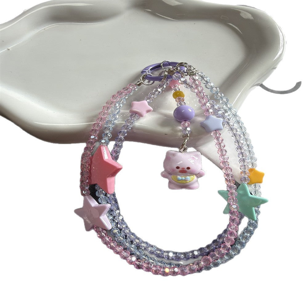 Verspielte Stern- und Tieranhänger-Lanyard Karnz