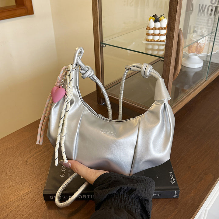 Stylische Leder Hobo-Handtasche Karnz