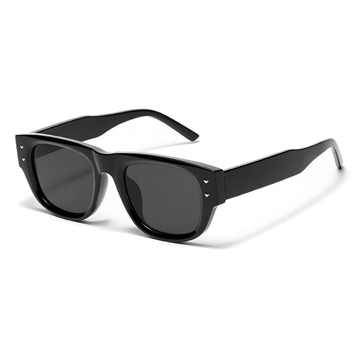 Damen modische Sonnenbrille im trendigen Rechteck-Design Karnz