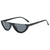 Damen modische Cat-Eye-Sonnenbrille mit transparentem Rahmen Karnz