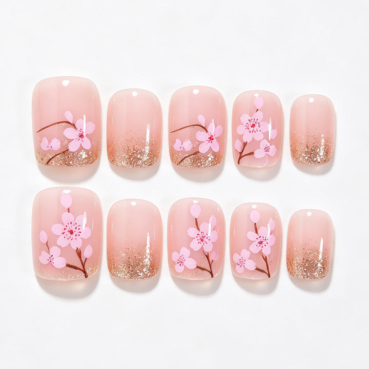 Elegantes Florales Nagelkunst Design Kit Karnz