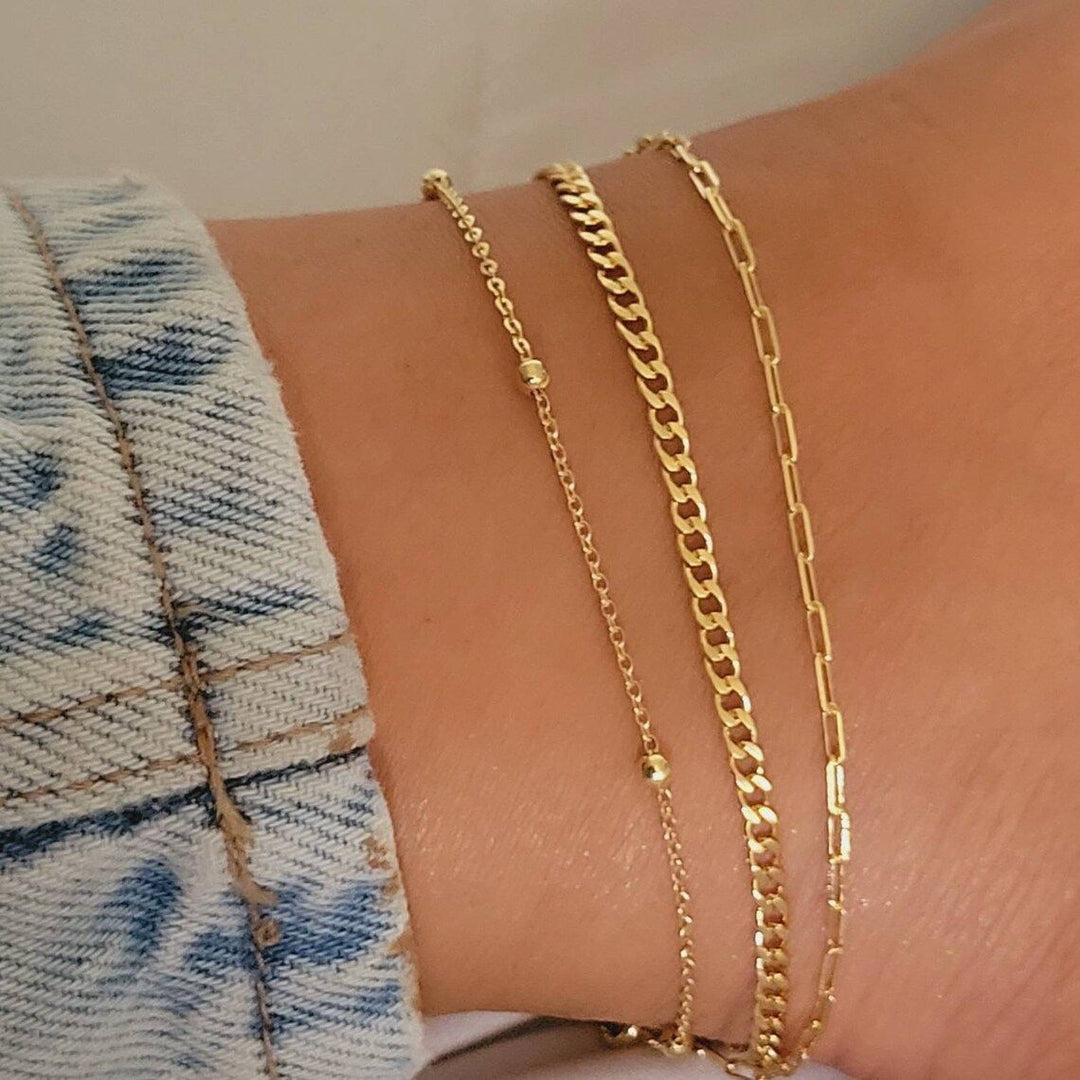 Elegante Doppelkettenfußkette Karnz