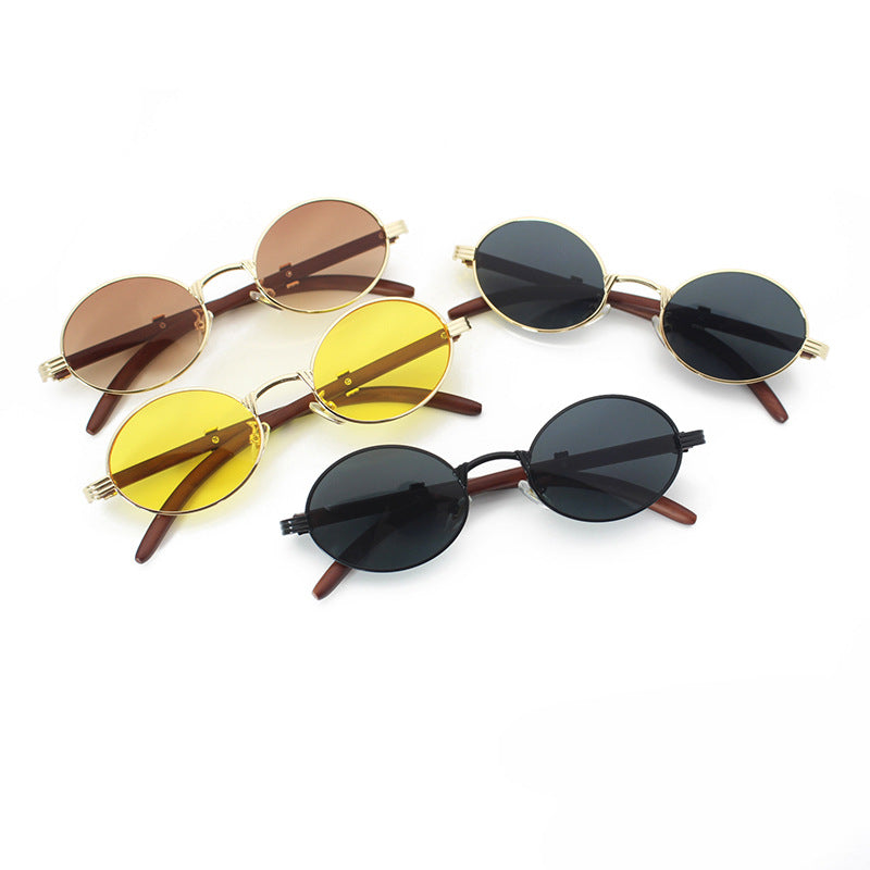 Elegante Runde Sonnenbrille mit Hochwertigem Metallrahmen Karnz