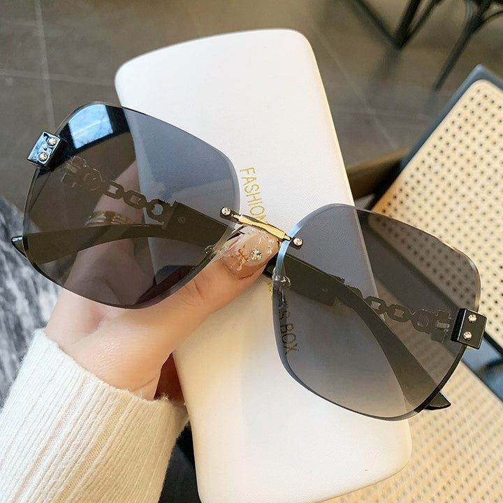 Stylische Übergroße Schild Sonnenbrille