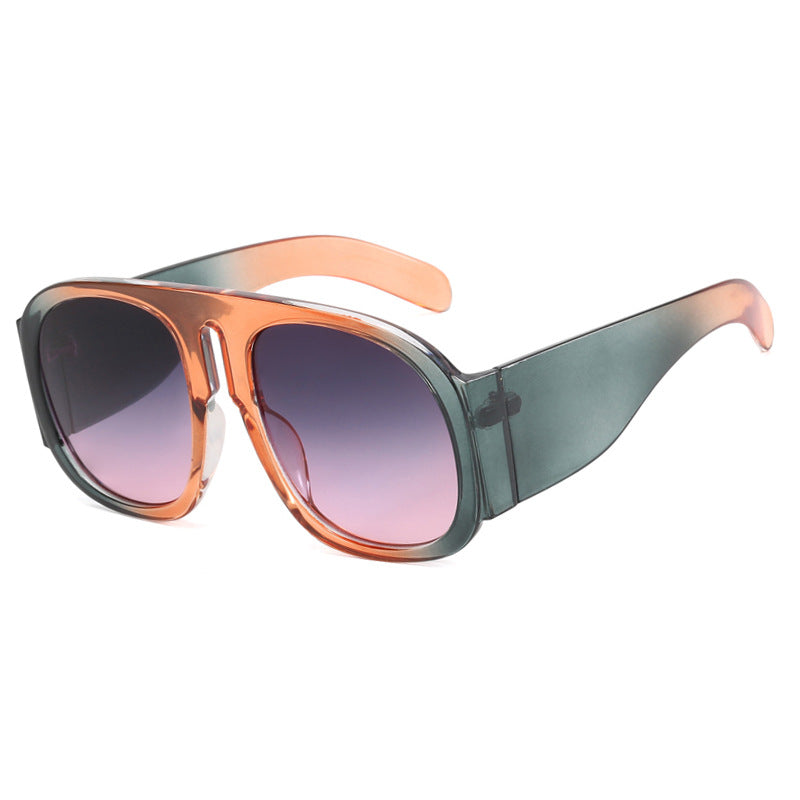 Damen oversized Sonnenbrille mit breitem Rahmen und hoher UV-Schutz Karnz