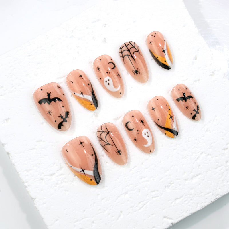 Halloween-Themen Dekorative Press-On Nageldesign