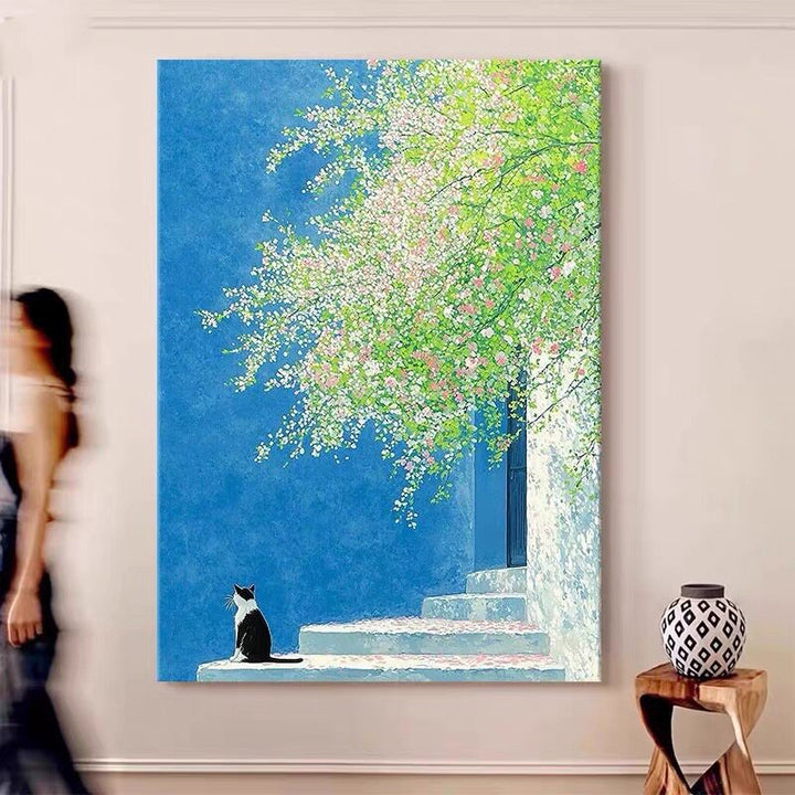 Verspieltes Kaninchen und Kind Leinwandkunst
