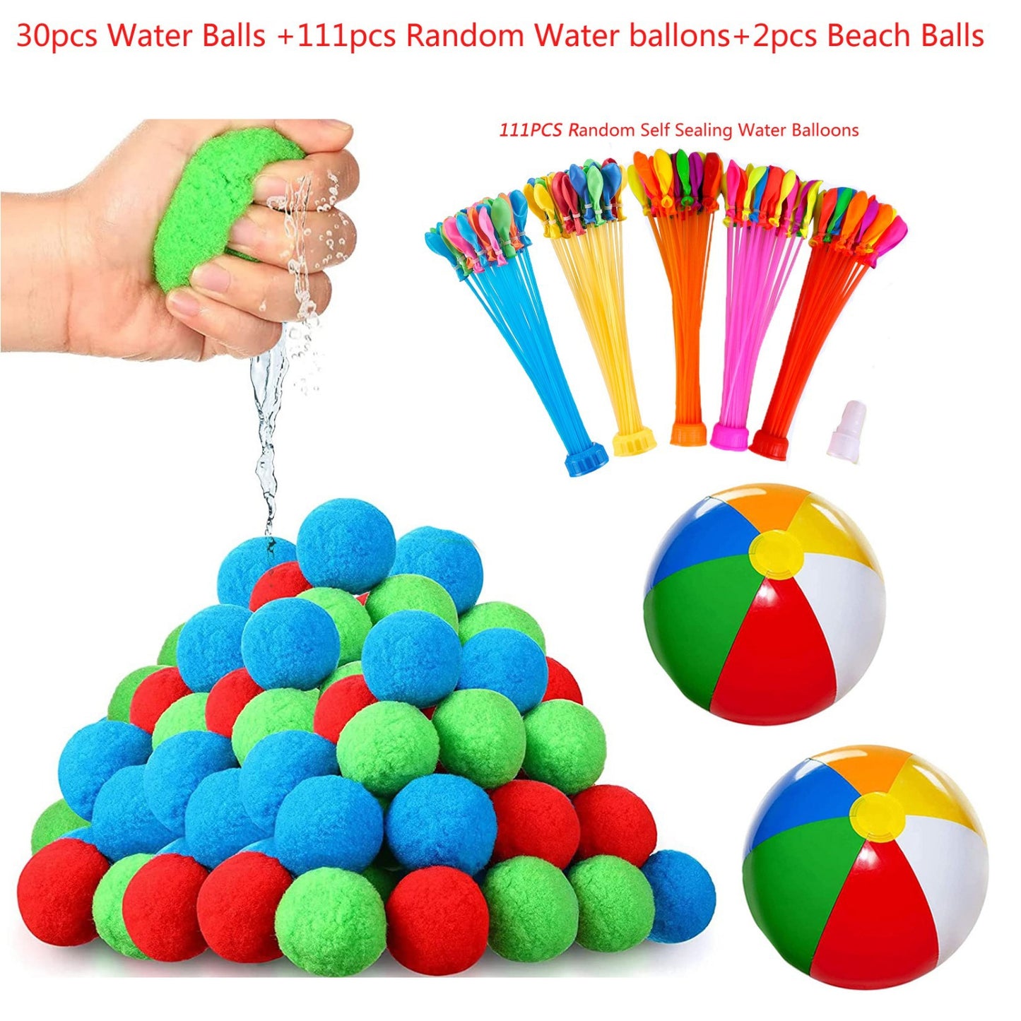 Unisex Wasserballons und weiche Wasserbälle Set Karnz