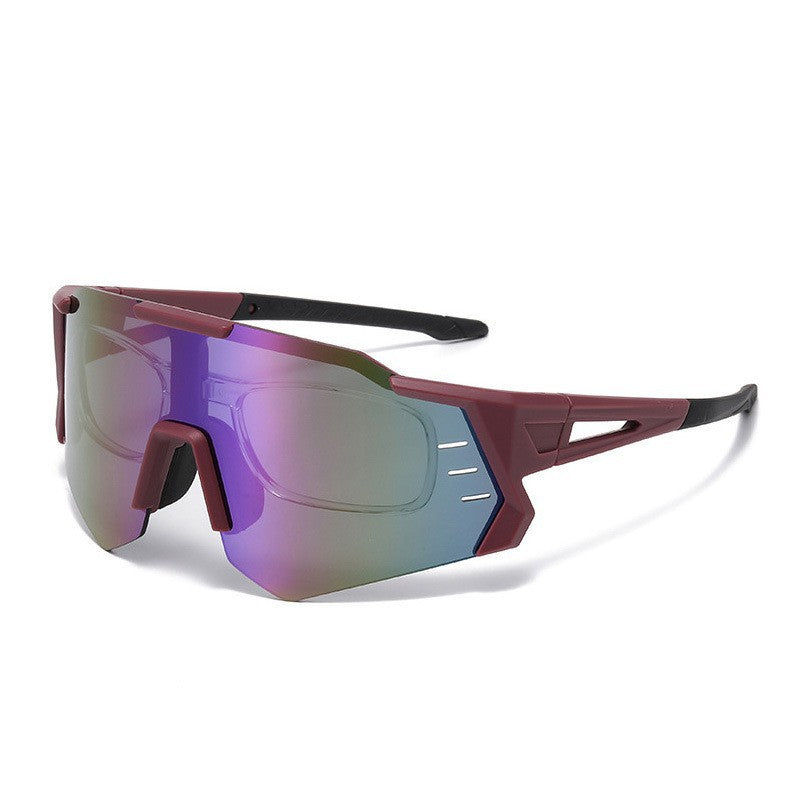 Damen Sportliche Rennsonnenbrille mit verstellbarem Nasenpad und hochwertigem UV-Schutz Karnz