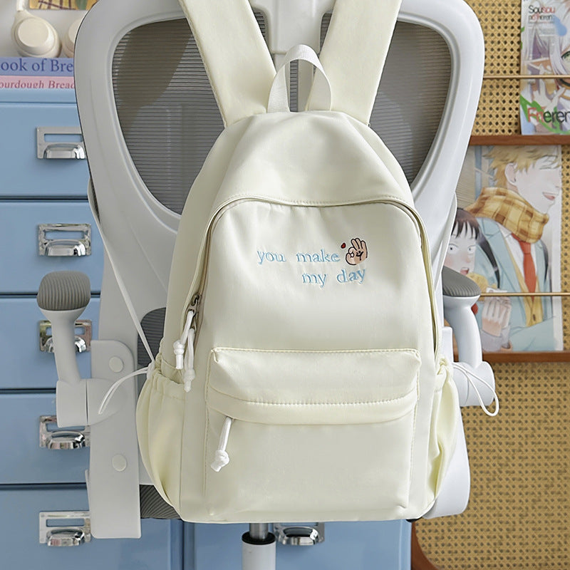 Lässiger bestickter Mini-Rucksack Karnz