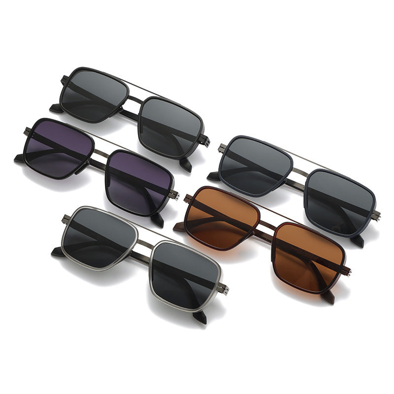 Herren Premium Sonnenbrille im modernen quadratischen Design Karnz