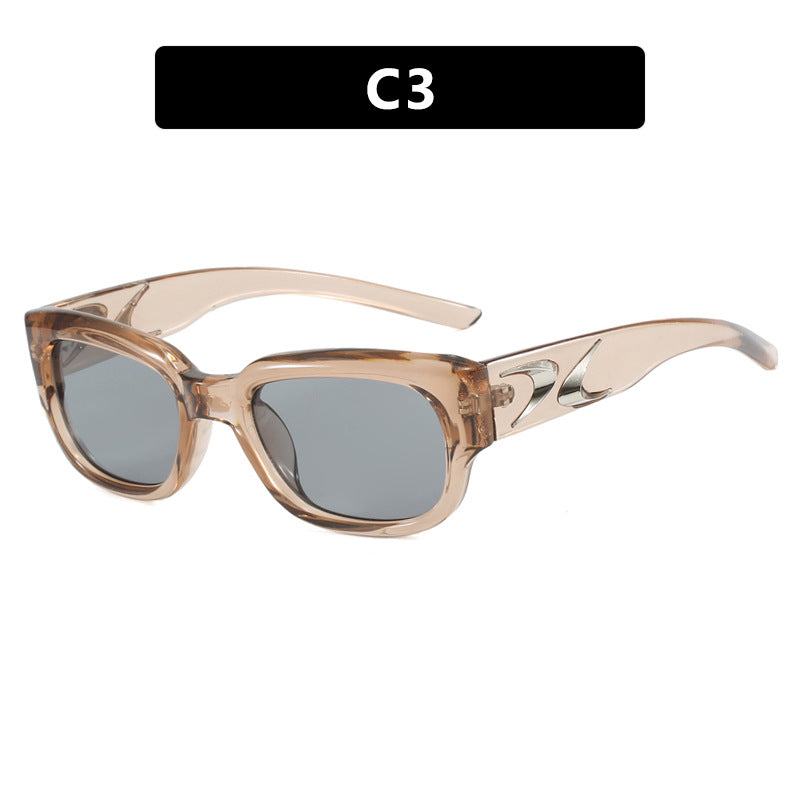 Damen stylische Sonnenbrille mit robustem Rahmen und UV-Schutz Karnz