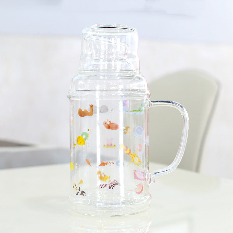 Damen Glas Krug mit bezaubernden Tiermotiven Karnz