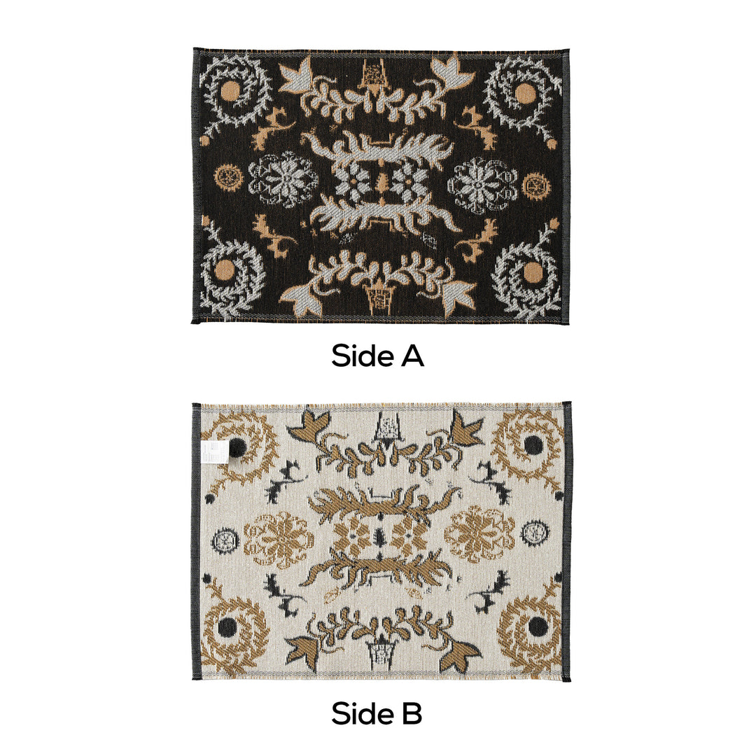 Wendbarer Jacquard-Schal mit ornamentaler Webstruktur Karnz