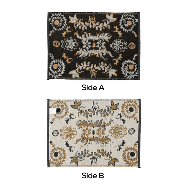 Wendbarer Jacquard-Schal mit ornamentaler Webstruktur Karnz