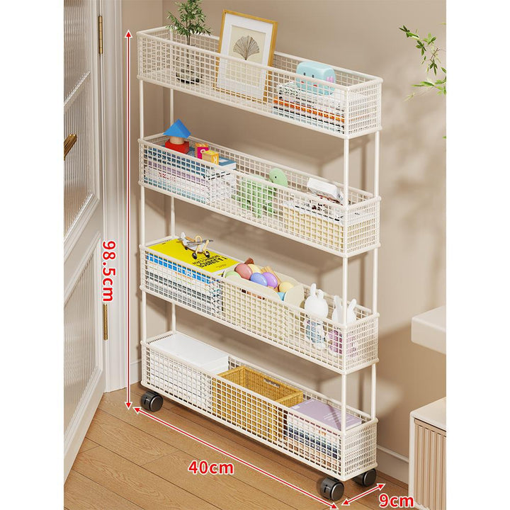 Slim Vertikaler Netzkorb Organizer Regalsystem für enge Räume