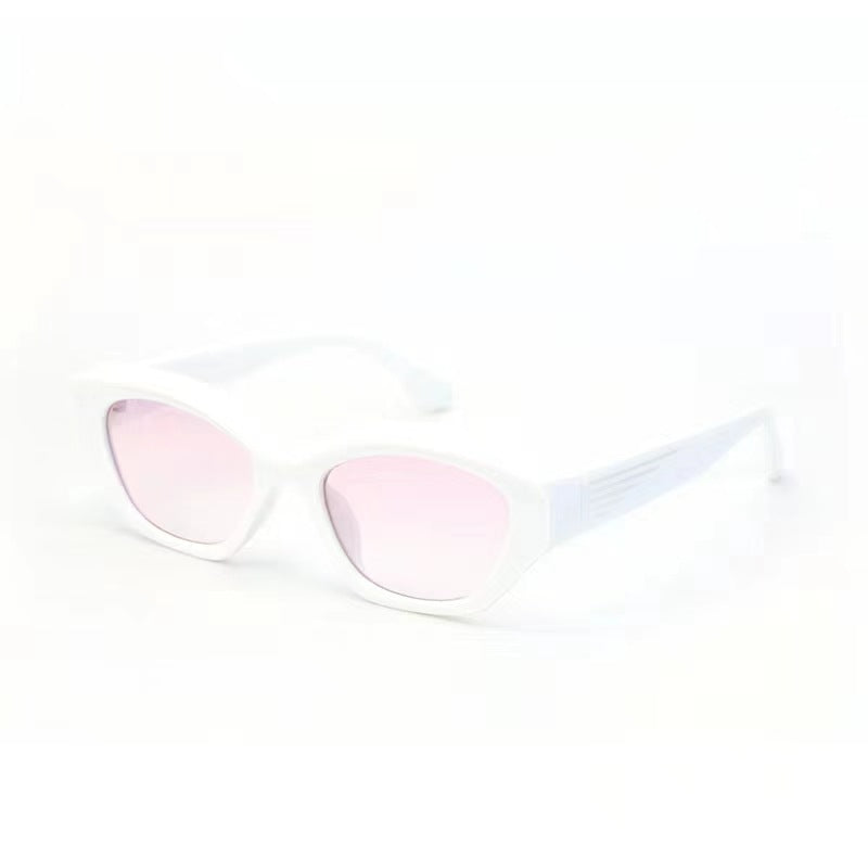 Damen Designer-Sonnenbrille mit markantem polygonalen Rahmen und UV-Schutz Karnz