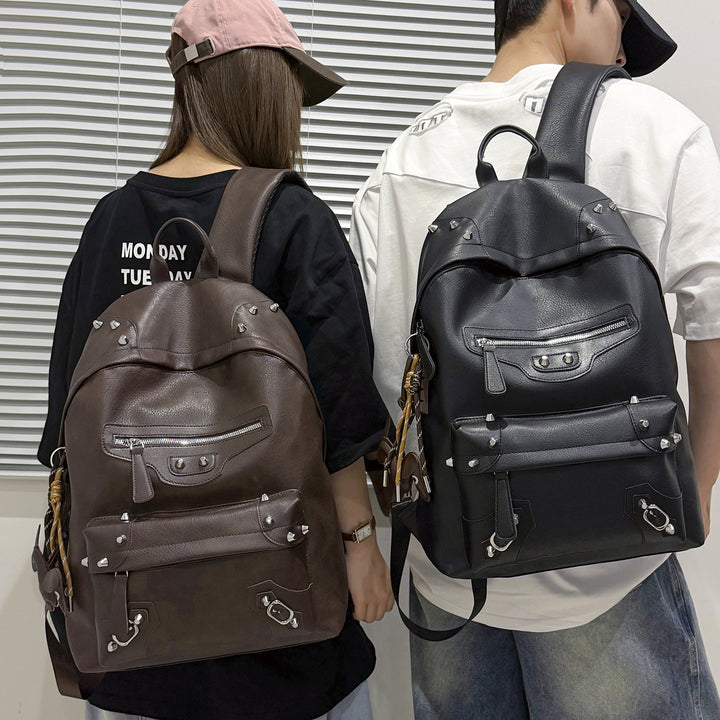 Stylische lässige Leder-Rucksack Karnz