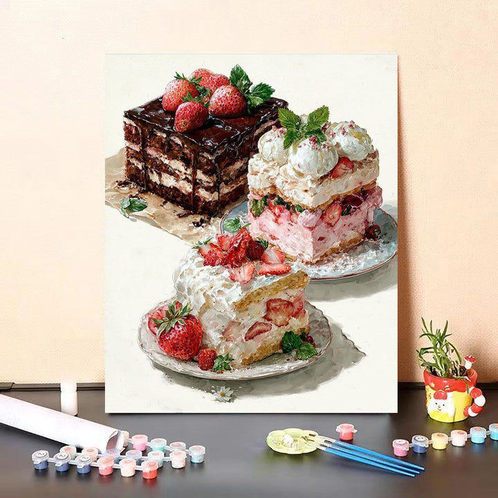Gourmet Dessert-Themen Leinwandkunst Karnz