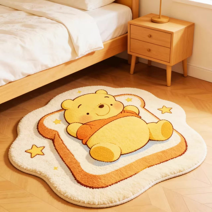 Niedlicher Cartoon-Bär-Themen-Plüsch-Teppich