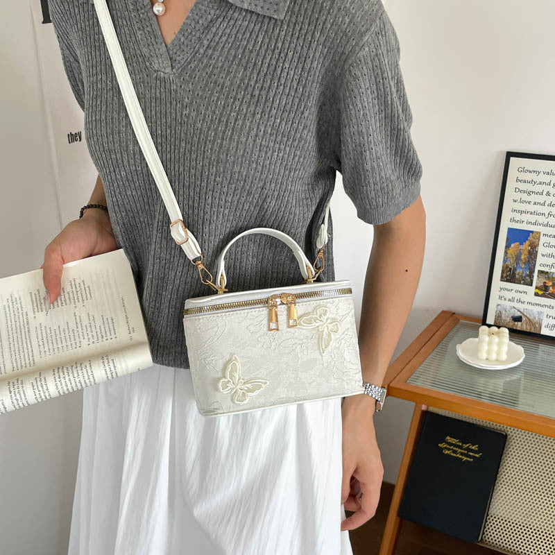 Elegante floral bestickte Handtasche