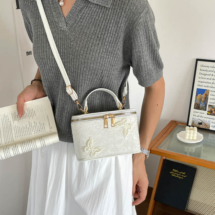 Elegante floral bestickte Handtasche