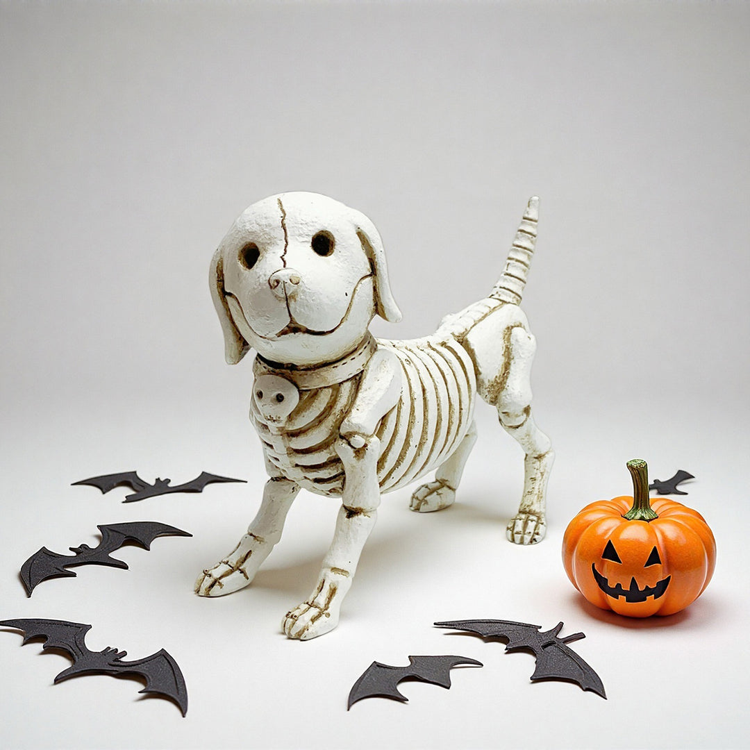 Dekorative Hundeskelettfigur Karnz